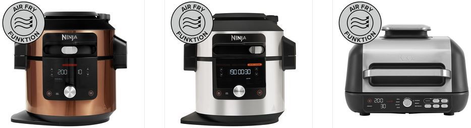 Ninja Kitchen: 25% Rabatt auf den 2. Artikel   z.B. MAX AF160EU + AG301EU Fritteuse für 312€ (statt 350€)