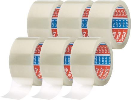 6er Pack tesapack 64014 Paketklebeband mit 66m x 50mm für 12,99€ (statt 15€)