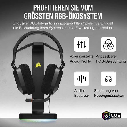 Corsair HS80 RGB Gaming Headset mit Dolby Audio 7.1 für 69€ (statt 90€)