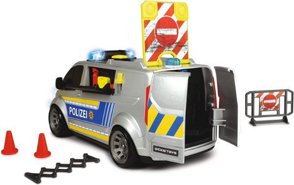 Dickie Toys Ford Transit Polizeiauto mit Zubehör, 28cm für 13€ (statt 24€)   Prime