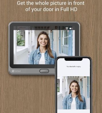 Ezviz CP4 WLAN Türklingel mit 166° Weitwinkel für 131,99€ (statt 170€)