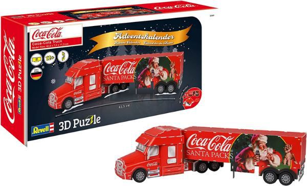 Revell Coca Cola Truck 3D Puzzle Adventskalender für 10,60€ (statt 14€)   Prime