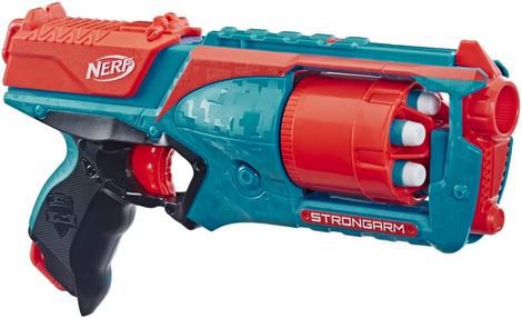 Nerf Elite Strongarm Blaster mit 6 Nerf Elite Darts für 10,60€ (statt 18€)