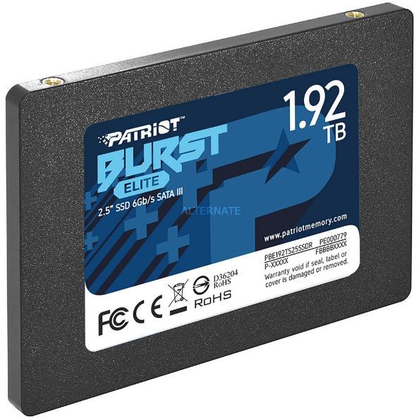 Patriot Burst Elite SATA 600 SSD mit 1,92 TB für 98,89€ (statt 108€)