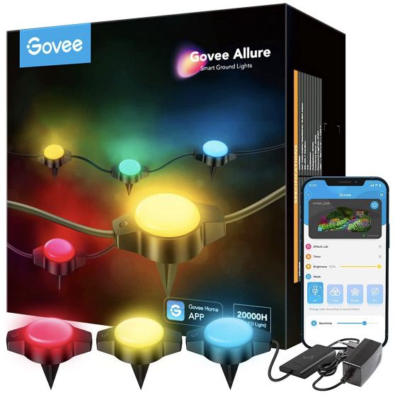 10m Govee RGBICW LED Bodenleuchte (15 Stück) für 34,99€ (statt 60€)