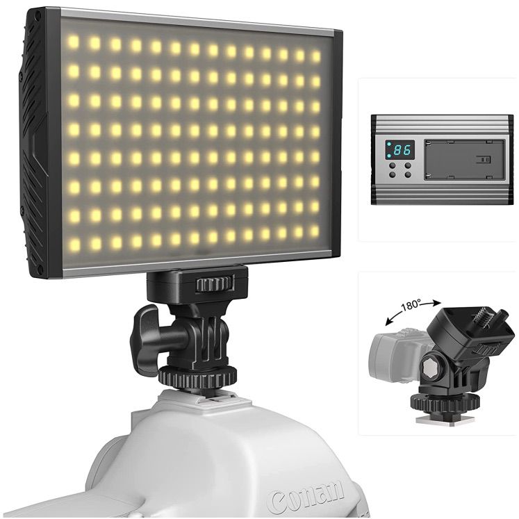 OYU GB380 LED Videoleuchte (3200 5600K) mit Akku für 12,99€ (statt 35€)