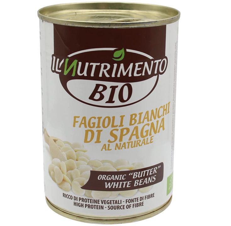 12x IL NUTRIMENTO Bio Weiße Riesenbohnen ohne Salz (je 400g) für 5,73€ (statt 8€)   Prime Sparabo