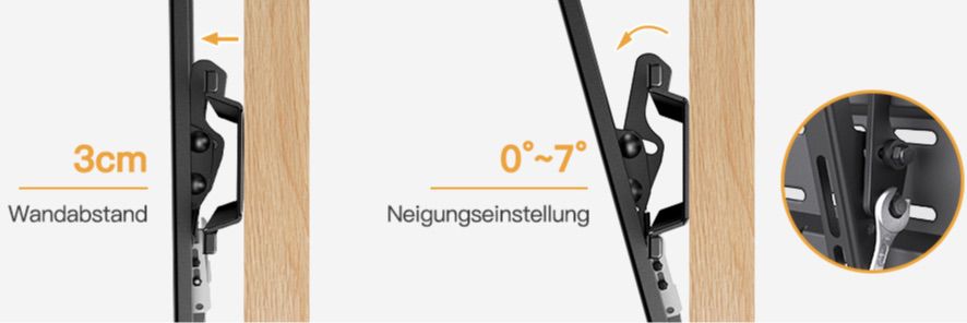 Perlegear TV Wandhalterung für 26 bis 60 Zoll & max 52kg für 11,92€ (statt 20€)