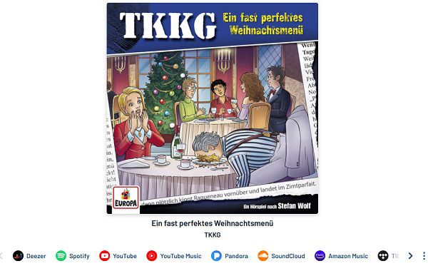 TKKG – Ein fast perfektes Weihnachtsmenü gratis anhören