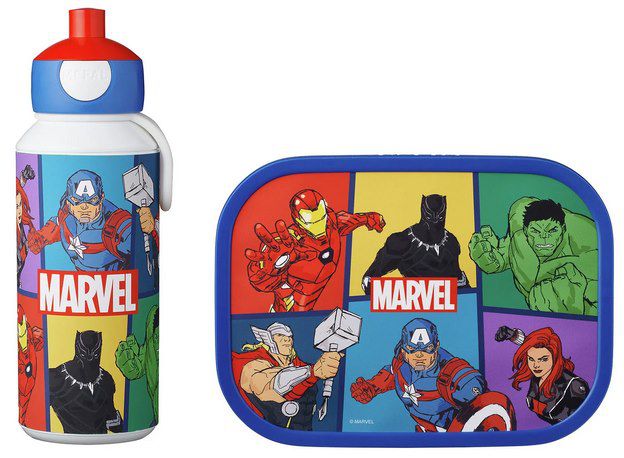 Marvel Avengers Trinkflasche und Brotdose für Kinder für 17,50€ (statt 22€)