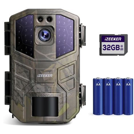 iZEEKER IG400 4k 30fps Wildkamera mit 32GB SD Karte für 44,49€ (statt 90€)