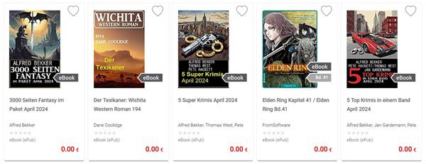 Weltbild: gratis eBooks zum downloaden