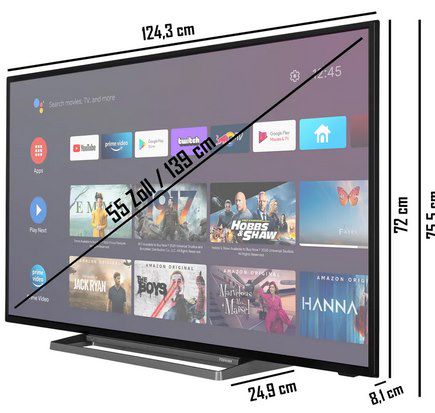 Toshiba 55UA3D63DG   55 Zoll LED UHD SMART TV für 333,33€ (statt 400€)