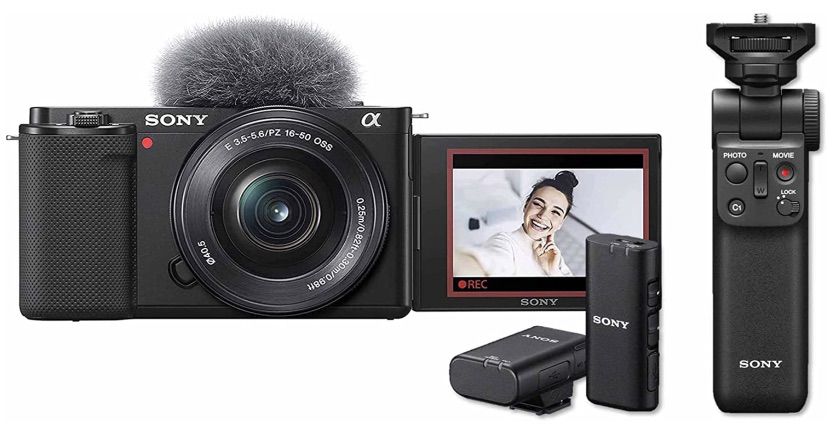 Sony Alpha ZV E10L + GP VPT2BT Stativ + ECM W2BT Mikrofon für 791,96€ (statt 971€)