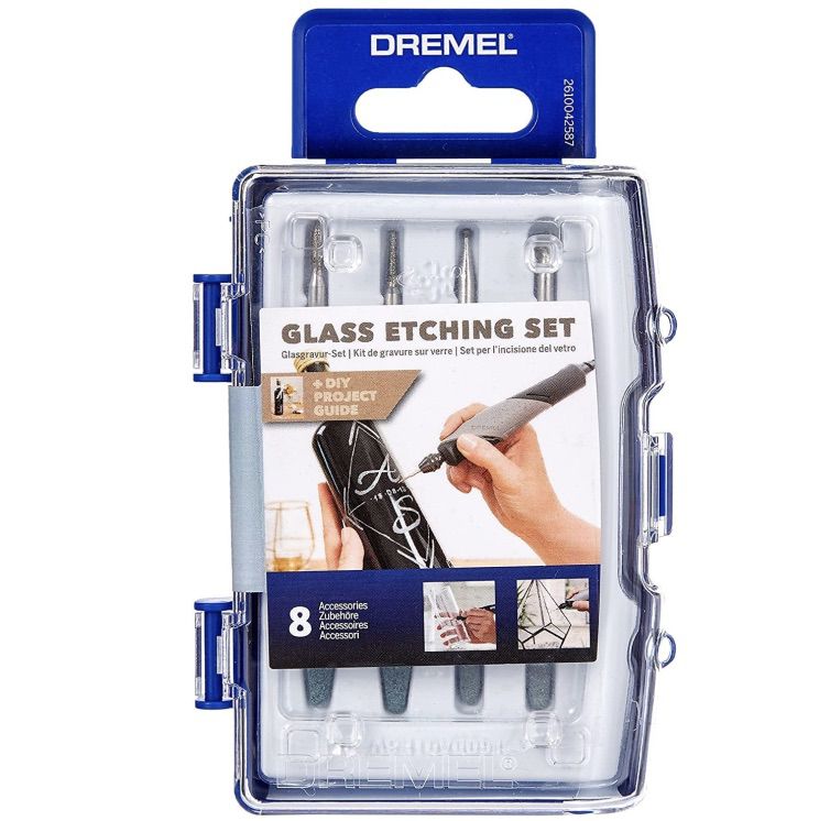 Dremel Glas Gravur Set 8tlg. für 17,79€ (statt 21€)