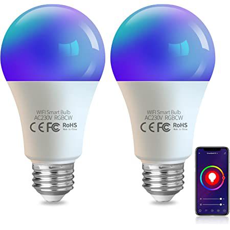 2x AROHANI WLAN LED RGBW Glühlampe (E27) mit App für 8€ (statt 18€)