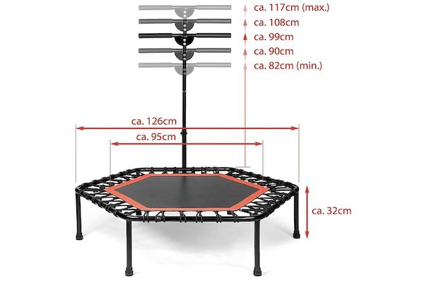 SportPlus Fitness Trampolin für zuhause für 101,99€ (statt 123€)