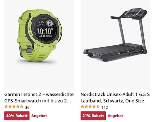 Amazon: Sportprodukte & Zubehör für einen guten Start ins 2023!