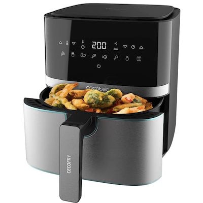 😋🍟🍗 Cecotec 5,5L-Heißluftfritteuse mit 1700W für 39,90€ (statt 53€)