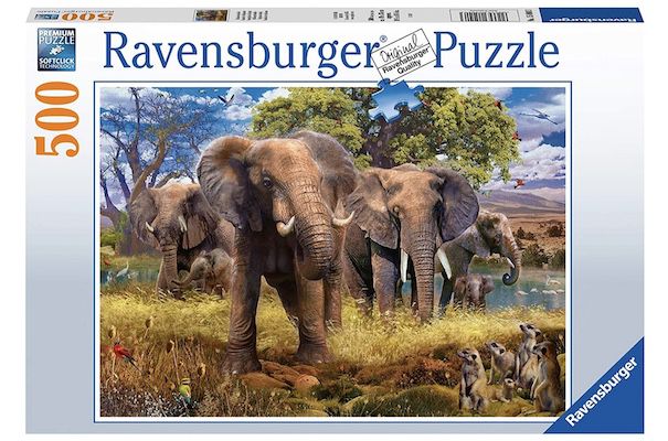 Ravensburger Puzzle 15040   Elefantenfamilie für 5€ (statt 12€)   Prime