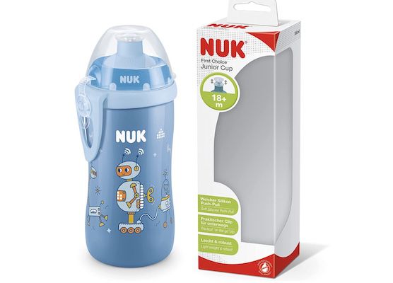 NUK Junior Cup Trinklernflasche mit Push Pull Tülle für 5,45€ (statt 7,20€)   Prime