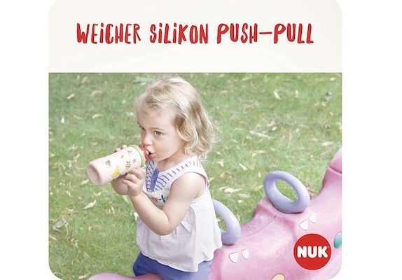 NUK Junior Cup Trinklernflasche mit Push Pull Tülle für 5,45€ (statt 7,20€)   Prime