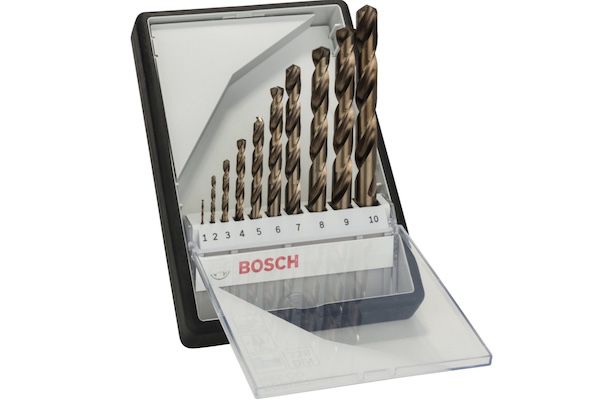Bosch Pro 10tlg. Metallbohrer Set HSS Cobalt Robust Line für 18,22€ (statt 30€)   Prime