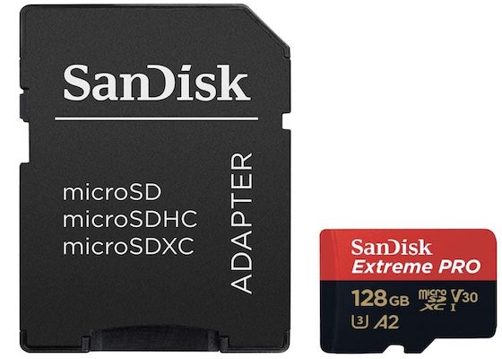 SanDisk 128 GB Extreme PRO microSDXC Karte + SD Adapter für 16,99€ (statt 20€)