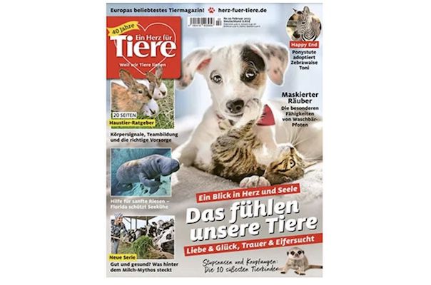 11 Ausgaben Ein Herz für Tiere für 23€ (statt 49€)