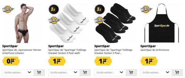 🔥 Mega Preissturz bei Sportspar nur 48 Stunden bis 96% Rabatt auf viele Artikel