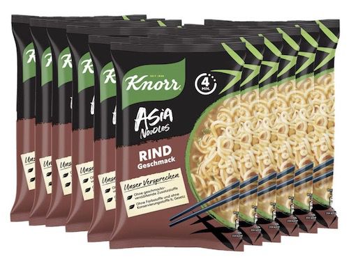 11x Knorr ASIA Noodles Express Rind für 5,39€ (statt 10€)