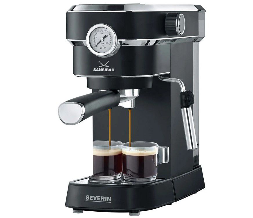 Severin SANSIBAR Espresa 800 Plus Espressomaschine für 89,49€ (statt 179€)