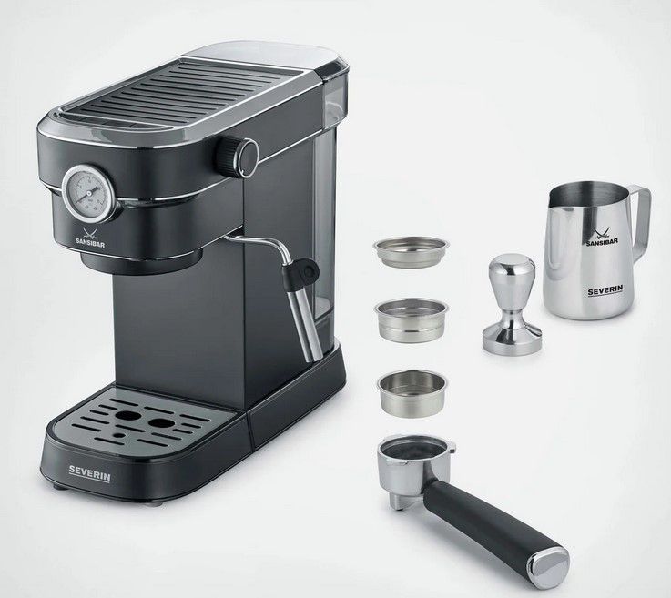 Severin SANSIBAR Espresa 800 Plus Espressomaschine für 89,49€ (statt 179€)