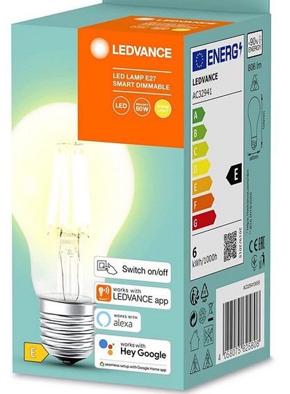 18 x LEDVANCE E27 BT smarte LED Lampen mit App Steuerung für 14,99€ (statt 31€)