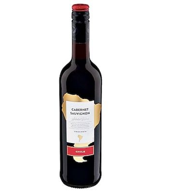 Cabernet Sauvignon Chile Rotwein 12,5% vol für 1,80€   6 Flaschen Mindestabnahme