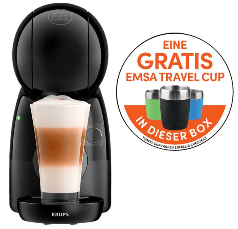 Krups Nescafé Dolce Gusto Piccolo XS für 39€ (statt 44€) +gratis Emsa Travel Cup