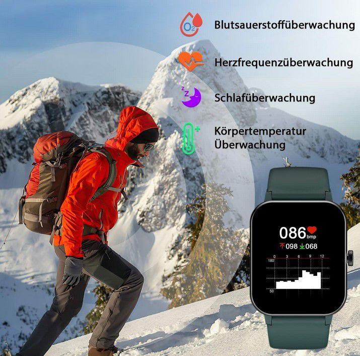 Blackview unisex Smartwatch & Fitness Tracker für 23,99€ (statt 30€)