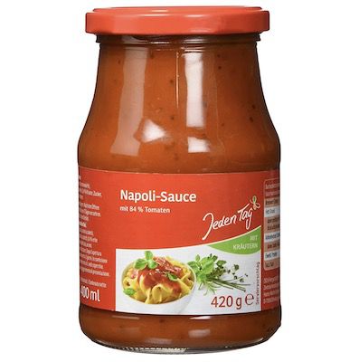 4x 400ml Jeden Tag Nudelsauce Napoli für 3,76€