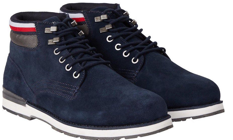 Tommy Hilfiger Suede Herren Leder Boots Blau für 79,88€ (statt 120€)