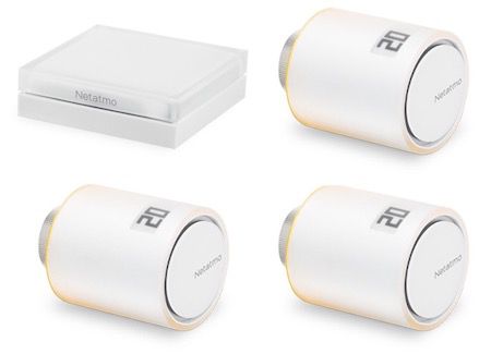 3er Set Netatmo Heizkörperthermostat Starter Set inkl. Bridge für 164,95€ (statt 227€)