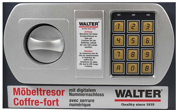 Walter Möbeltresor mit elektrischen Nummernschloss für 39,90€ (statt 45€)
