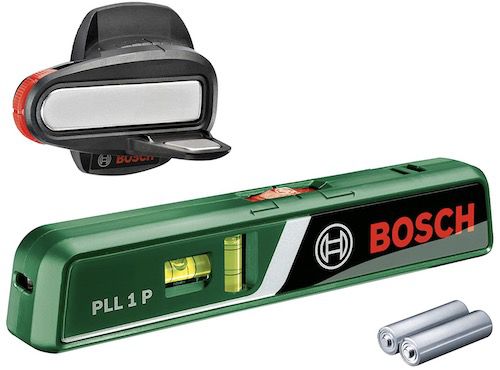 Bosch Laser Wasserwaage PLL 1 P mit Wandhalterung für 25,59€ (statt 35€)