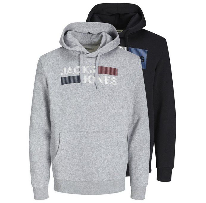 Doppelpack: Jack & Jones Herren Logo Hoody für 41,95€ (statt 52€)