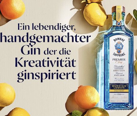 Bombay Sapphire Premier Cru Murcian Lemon für 21,50€ (statt 29€)   Prime