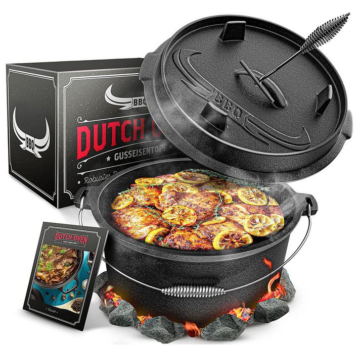 BBQ Dutch Oven   Das Original 9l mit Deckel Pfanne für 49,49€ (statt 61€)