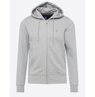 GANT Herren Sweatjacke in Grau für 79,92€ (statt 91€)