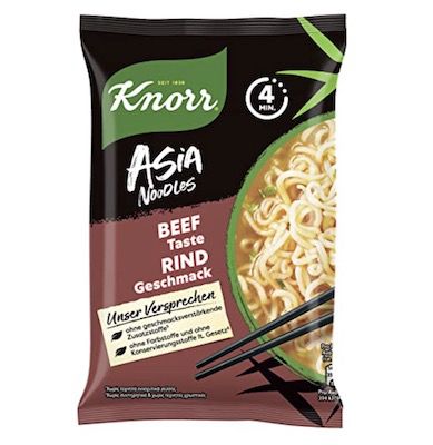 11x Knorr ASIA Noodles Express Rind für 5,39€ (statt 10€)