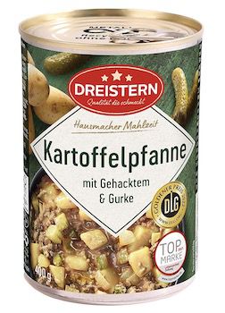 20% Extra Rabatt auf Dreistern Lebensmittel   z.B. 400g Currywurst mit Kartoffeln ab 1,87€