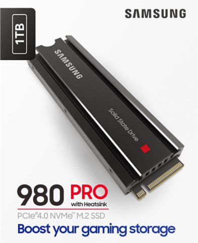 SAMSUNG 980 PRO Heatsink 1 TB Gaming SSD für 85,94€ (statt 95€) PS5 kompatible