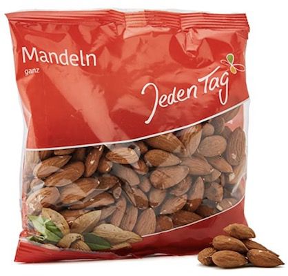 200g Jeden Tag Mandeln ganz ab 1,59€ (statt 2,29€)   Prime Sparabo